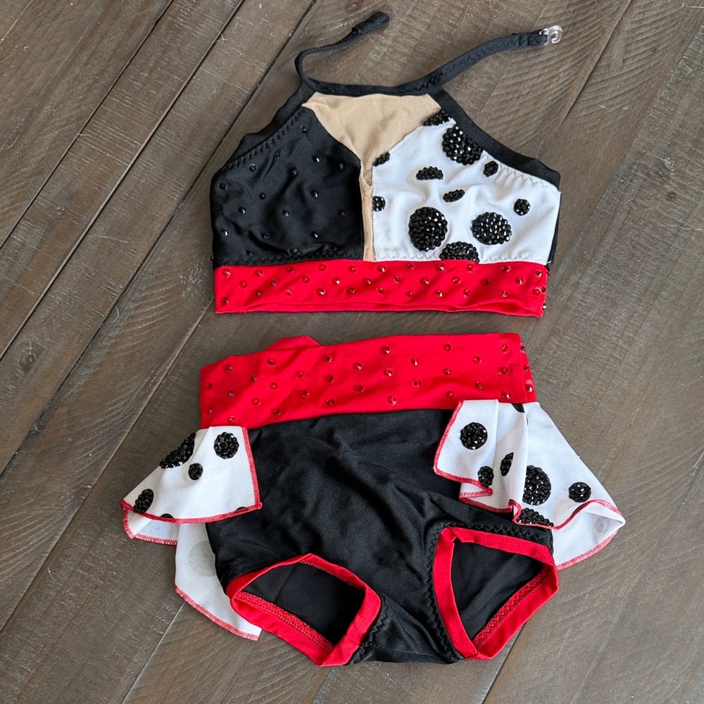 Dalmatian-Inspired Kids dance Costume child small